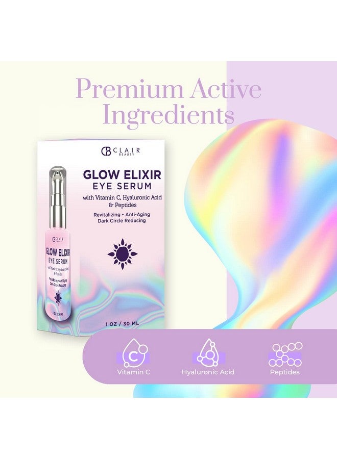 Vitamin C & Hyaluronic Acid Under Eye Serum Reduce Eye Bags Puffiness Dark Circles & Wrinkles Lifting Eye Serum Cruelty Free Korean Skin Care For All Skin Types