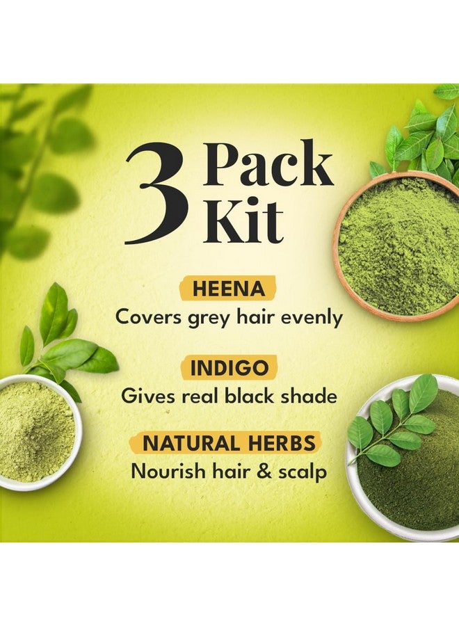 Natural Colours For Black Hair Henna Powder Indigo Powder Hair Pack) Long Lasting Natural Hair