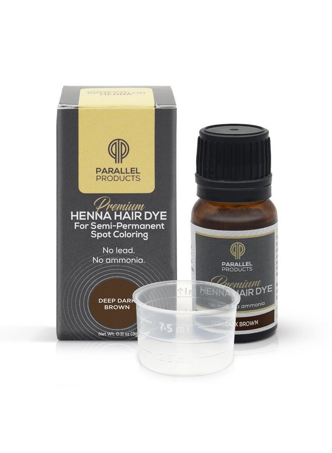 Spot Color Henna Kit Henna Hair Dye 3 Grams Tint For Professional Spot Coloring With Mixing Dish Covers Grey Hair Root Touch Up (Deep Dark Brown)