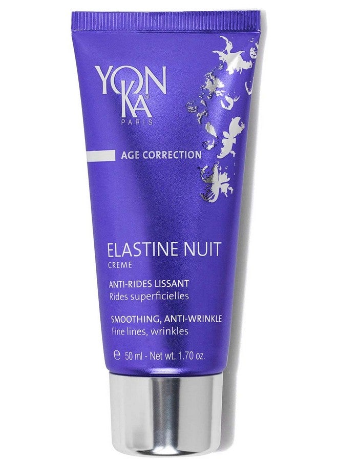 Yonka Elastine Nuit Antiwrinkle Night Cream (50Ml) Anti Aging Facial Moisturizer And Eye Cream Soften Fine Lines And Wrinkles With Vitamin C And Elastin Peptides Parabenfree