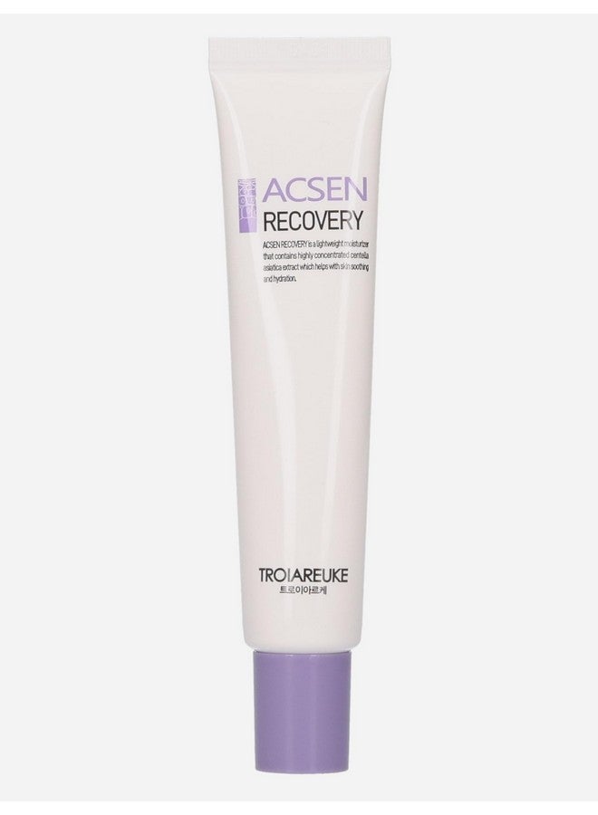 Acsen Recovery Cream Hydrating And Soothing Facial Moisturizer With Centella Asiatica Olive Oil And Squalane For Sensitive Dry And Dehydrated Skin Reduces Signs Of Acne Scars