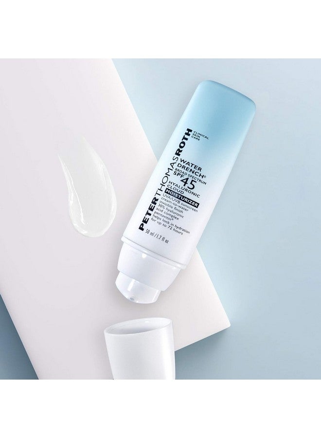 Water Drench Broad Spectrum Spf 45 Hyaluronic Cloud Moisturizer Spf Moisturizer For Face Lightweight Sunscreen For Face