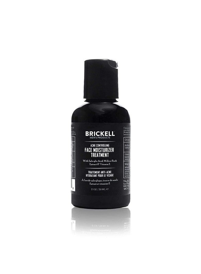 Brickell Men'S Acne Controlling Face Moisturizer Treatment For Men Natural And Organic Acne Face Moisturizer Treatment To Clear Acne Even Skin Tone And Moisturize Skin 2% Salicylic Acid 2 Ounces