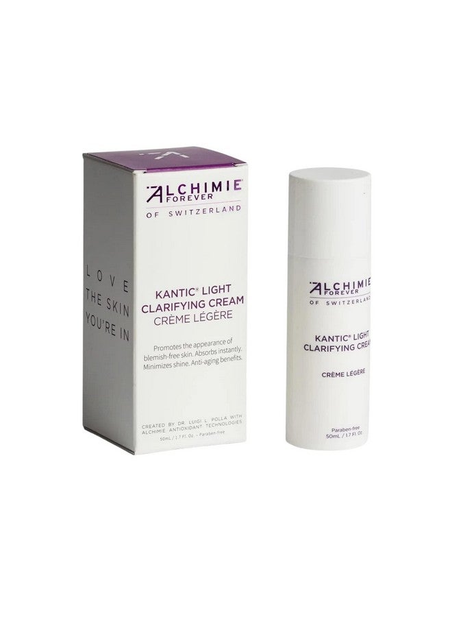 Kantic Light Clarifying Cream Benzenefree Clears Blemish & Acne Prone Skin Anti Aging Facial Moisturizer 1.7 Fl Oz