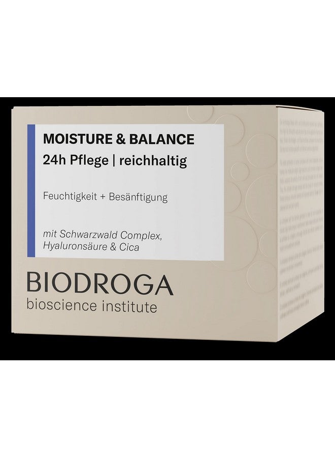 Moisture & Balance 24H Face Cream Rich 50Ml Moisturising Cream Facial Care Firming Day Care Night Care