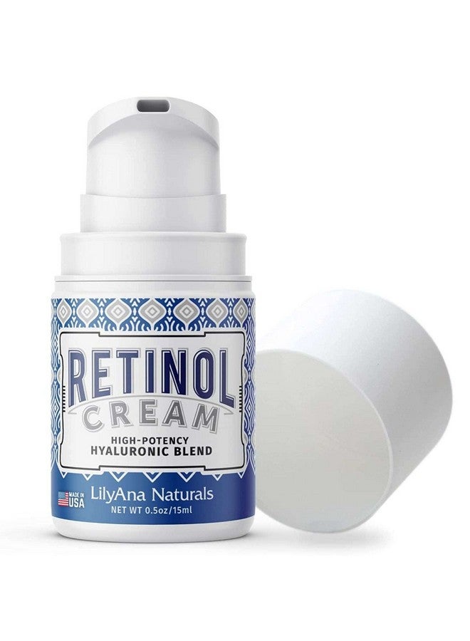 Retinol Cream For Face Made In Usa Retinol Cream Anti Aging Cream Retinol Moisturizer For Face And Neck Wrinkle Cream For Face Retinol Complex 0.5Oz