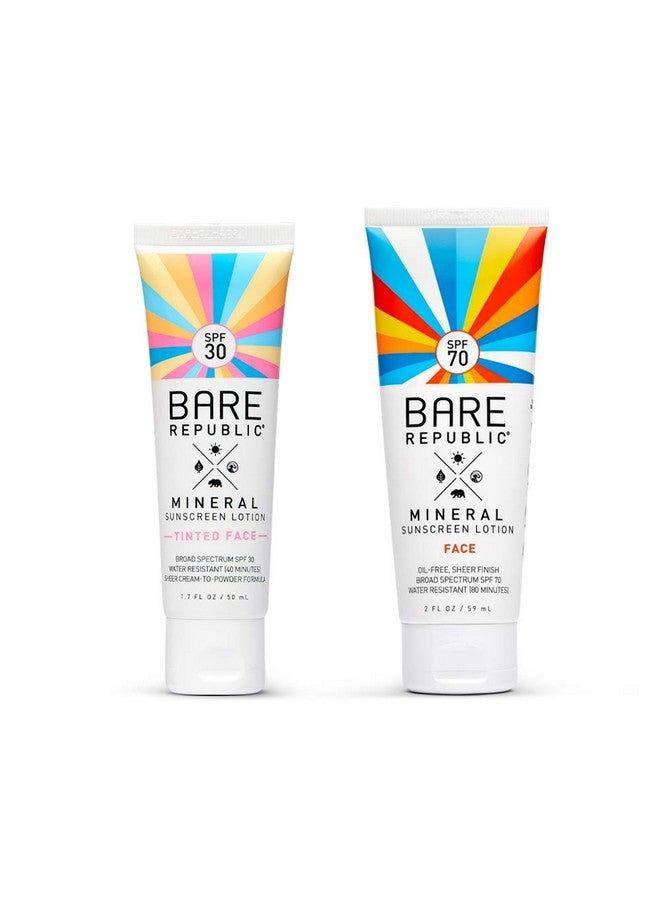 Spf 30 Matte Face Lotion Tinted + Mineral Face Spf 70 (2Pack)