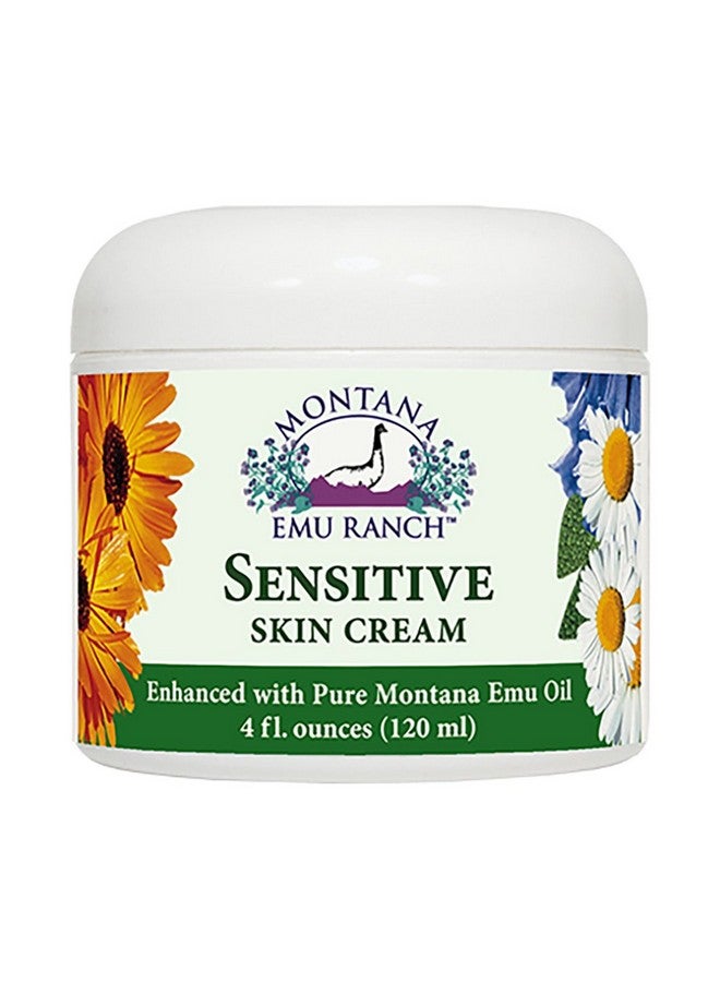 Sensitive Skin Cream 4 Ounces Enhanced With Montana Emu Oil