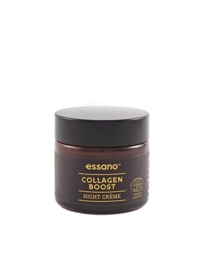 Collagen Boost Night Crème Rejuvenating & Hydrating Skincare Reduce Wrinkles & Fine Lines Intensive Overnight Repair Suitable For All Skin Types Cruelty Free Formula 50G 1.76 Fl Oz