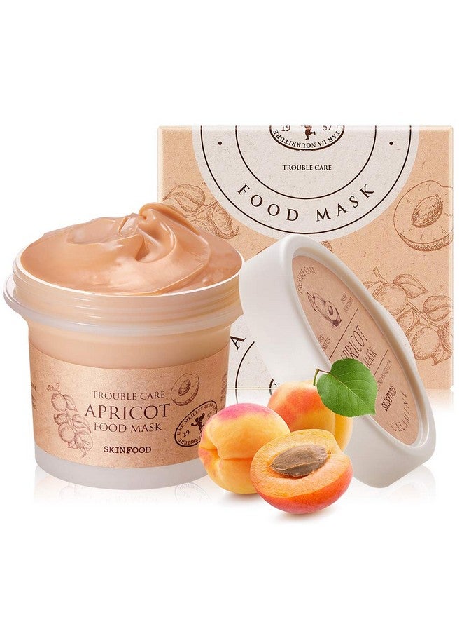 Skinfood Mask Apricot Trouble Care 120G Facial Pore Clearing And Body Skin Soothing Wash Off Face Masks Clear & Smooth Skin Showerproof Texture (4.23 Oz)