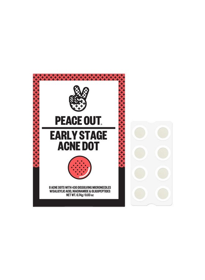 Early Stage Acne Dots Acnefighting Pimple Patches Salicylic Acid Unclogs Pores And Targets Acne Blemishes (8 Acne Dots)