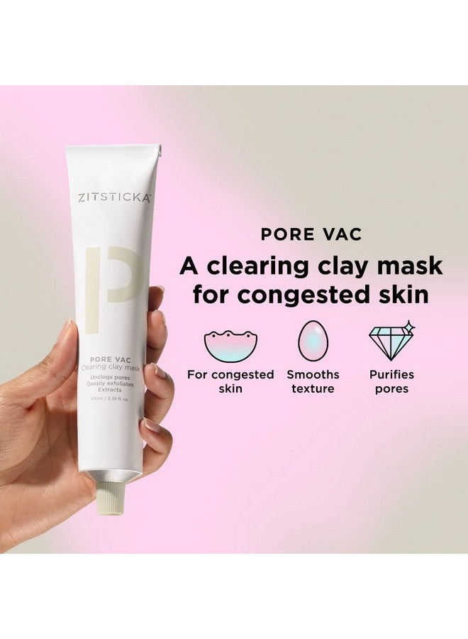 Pore Vac Acidrich Clay Mask To Vacuum Pores + Smooth Texture Dermbacked 100 Ml