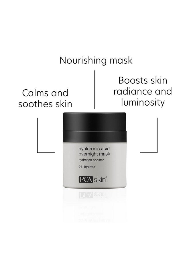 Hyaluronic Acid Overnight Face Mask Night Skincare Face Mask Helps Boost Skin Radiance And Hydrates Skin Overnight Best For Dry Oily Normal Combination And Sensitive Skin 1.8 Oz Jar