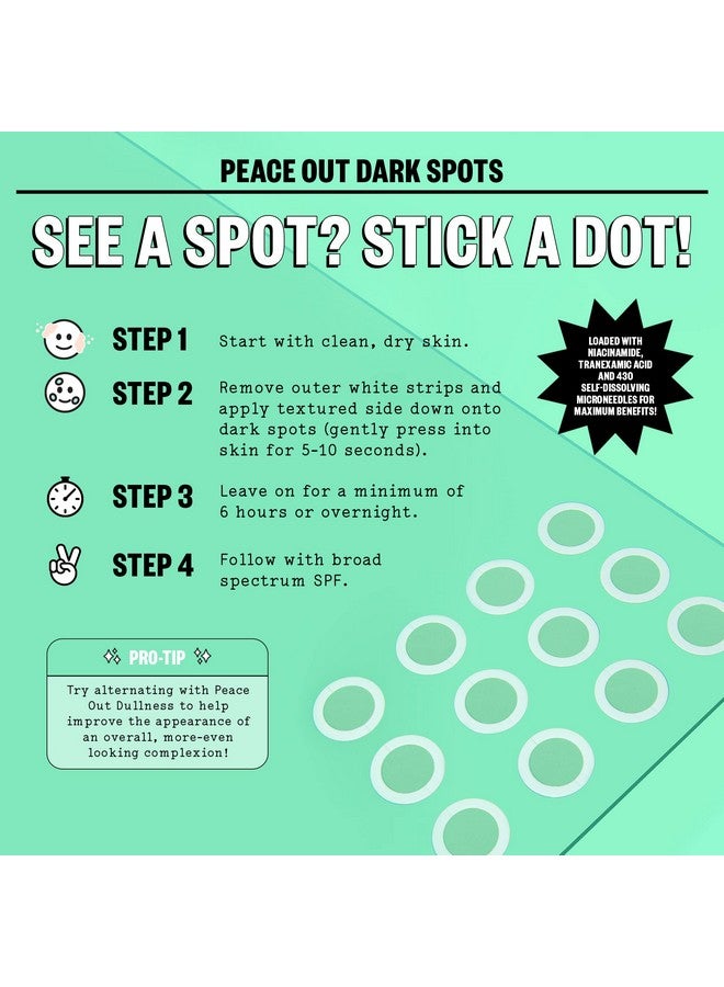 Skincare Dark Spots. Dissolving Microneedling Dots To Reduce The Appearance Of Dark Spots And Reveal Clear Even Skin (12 Dots)