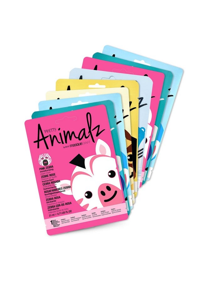 Pretty Animalz Facial Sheet Masks Fun & Unique Skincare Face Mask With Animal Character Prints Hydrating & Soothing Korean Facial Mask Nourishing & Exfoliating Skin Care Pack Of 9