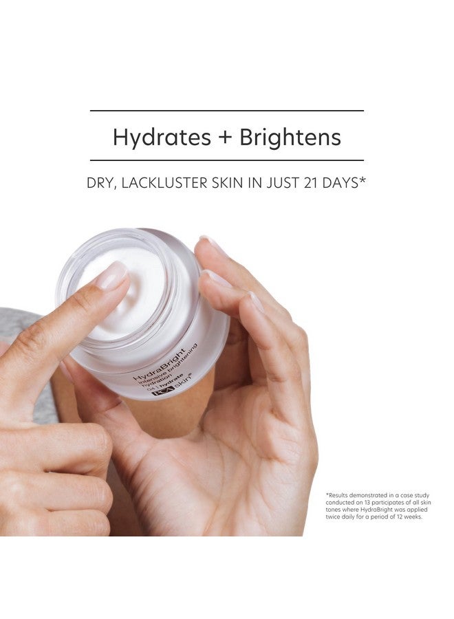 Hydrabright Hydrating Moisturizer For Face Brightening Cream For Face With Squalane And Niacinamide 1.69 Oz Jar