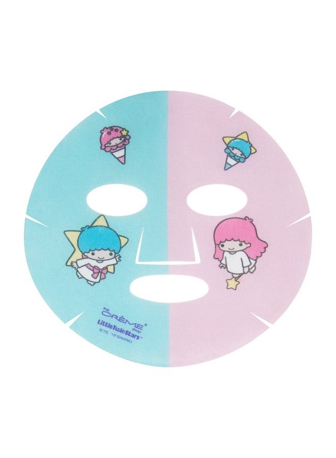 ® Little Twin Stars Fusion Mask With Collagen Encouraging Vibrant Glowing Skin And Vitamin Arich Watermelon For Youthful Appearance 3 Pack