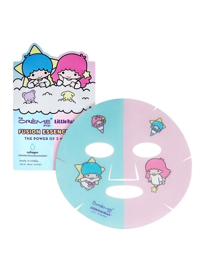 ® Little Twin Stars Fusion Mask With Collagen Encouraging Vibrant Glowing Skin And Vitamin Arich Watermelon For Youthful Appearance 3 Pack
