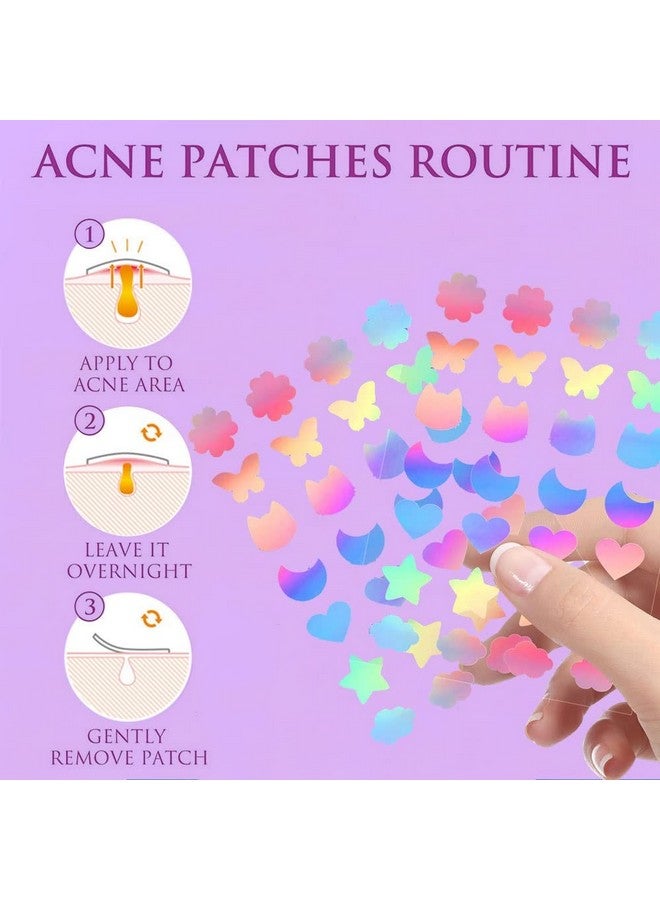 Acne Patches Pimple Patches For Face With Natural Green Algae Extract & Tea Tree Oil Hydrocolloid Acne Patches Acne Treatment Cover And Reduce Zits Pimples Blemishes Spots