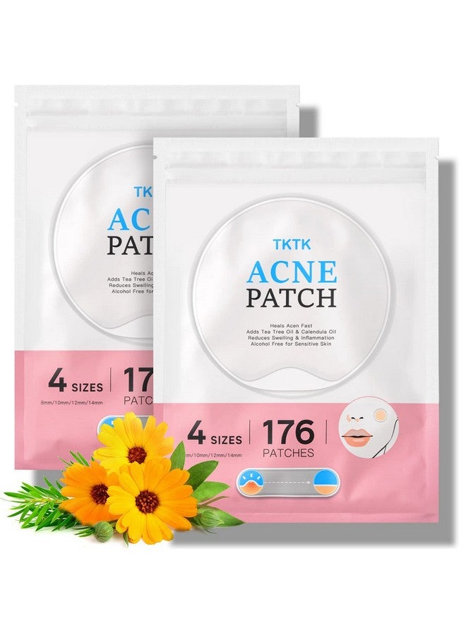 Pimple Patches Acne Patches For Face 4 Sizes 352 Patches Hydrocolloid Acne Cover Patch Clear Easy To Peel Acne Absorbing Zit Patch With Tea Tree & Calendula Oil