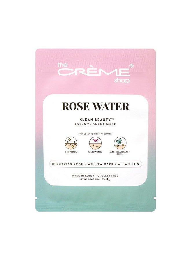 Korean Skincare Beauty Full Facial Advanced Sheet Daily Natural Essence Easytouse Soothing Rose Water Face Mask 5 Piece Set