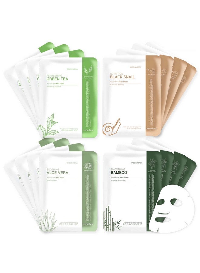 ] Facial Mask Sheet Korean Skincare Lighten Moisturize Firming Skin Diminish Dark Spot & Circles (16Realcombo)