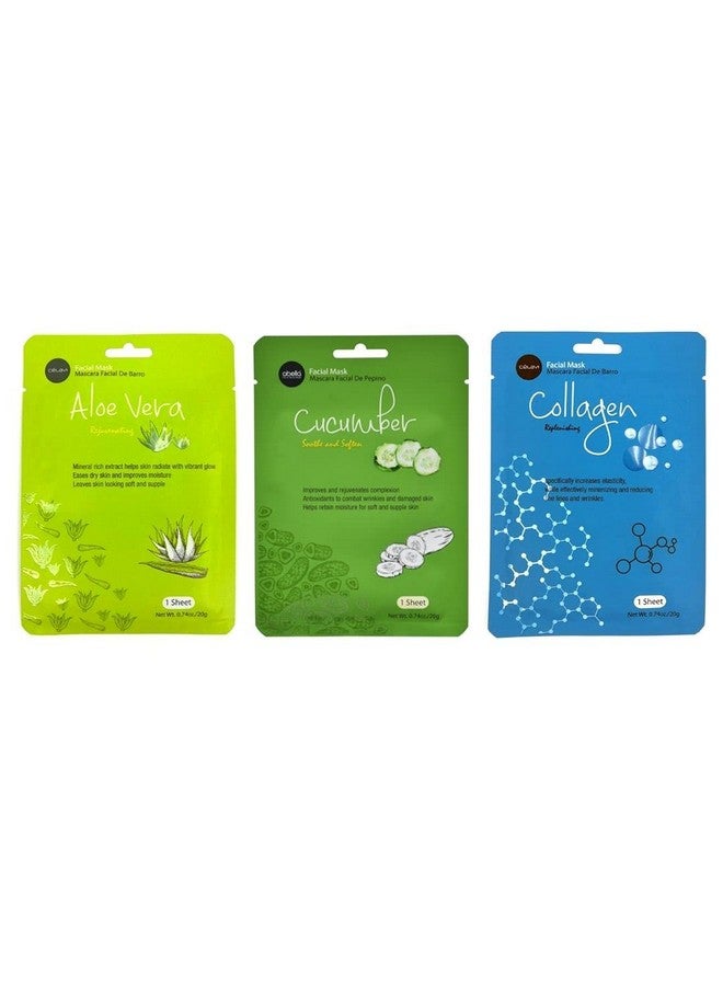 Celavi Essence Face Mask Paper Sheet Korea Skin Care Moisturizing 12 Pack Classic Facial Beauty