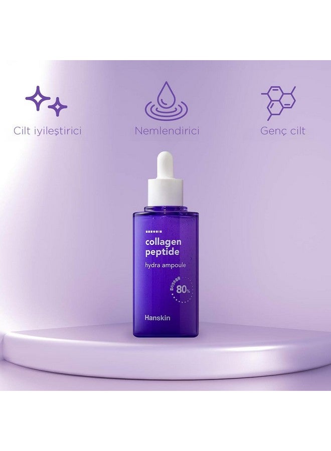 Collagen Peptide Hydra Ampoule (90Ml). Made With 80% Collagen Extract And 20% Peptide. Advanced Antiaging Formula To Repair Skin From Wrinkles And Fine Lines On Face And Neck Area.