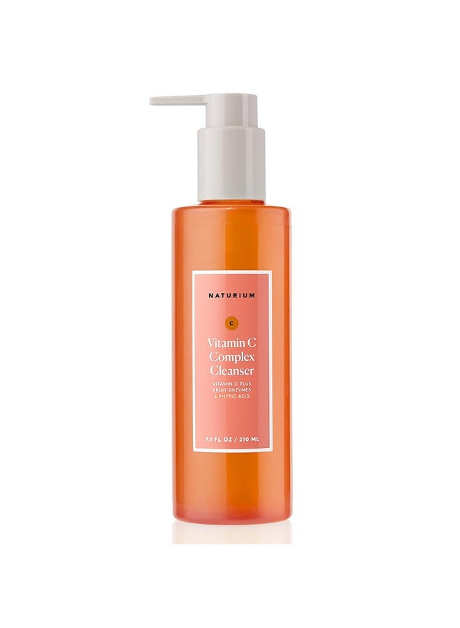 Vitamin C Complex Cleanser Gently Exfoliating & Deeply Cleansing Foaming Face Wash Gel With Phytic Acid & Fruit Enzymes 7.1 Oz