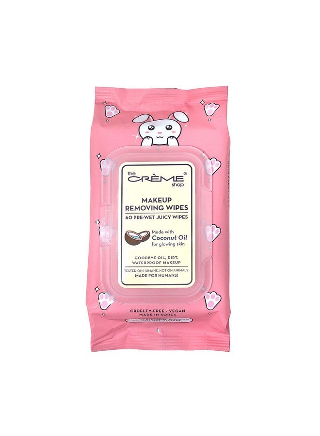 Makeup Removing Wipes Made With Coconut Oil For Glowing Skin (60 Prewet Juicy Wipes)