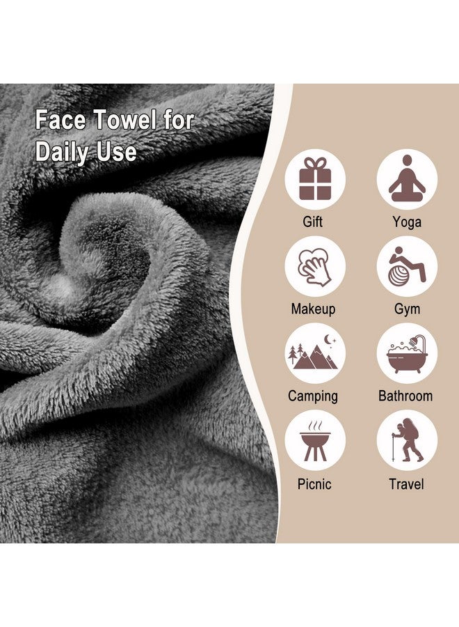 Makeup Remover Cloth 6 Inch X 6 Inch Reusable Makeup Remover Towels With Laundry Bag Microfiber Makeup Removal Face Wash Cloths With Just Water Ecofriendly 12 Pack Grey