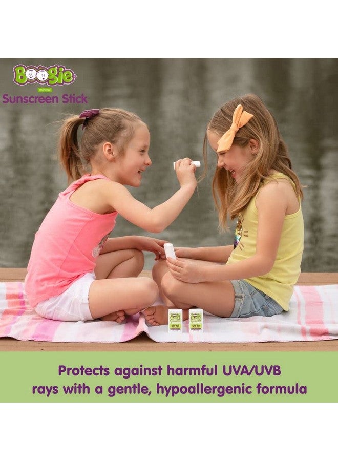 Baby Sunscreen Stick By Boogie Block Mineral Sunscreen Spf 50 Fsa'Hsa Eligible Travel Size Sunblock For Kids Zinc Oxide Water Resistant Vegan Fragrance Free Pack Of 1