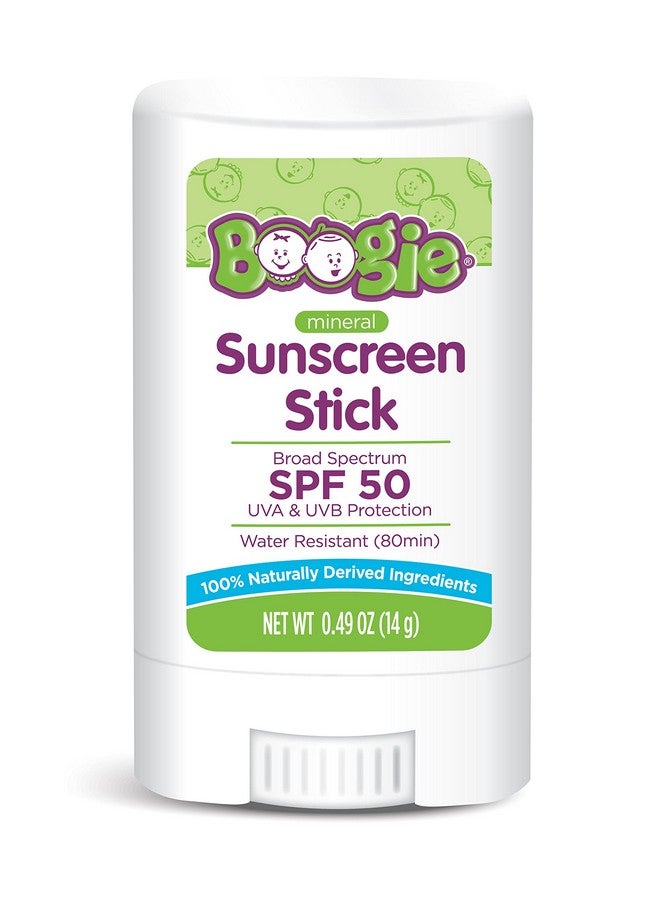 Baby Sunscreen Stick By Boogie Block Mineral Sunscreen Spf 50 Fsa'Hsa Eligible Travel Size Sunblock For Kids Zinc Oxide Water Resistant Vegan Fragrance Free Pack Of 1