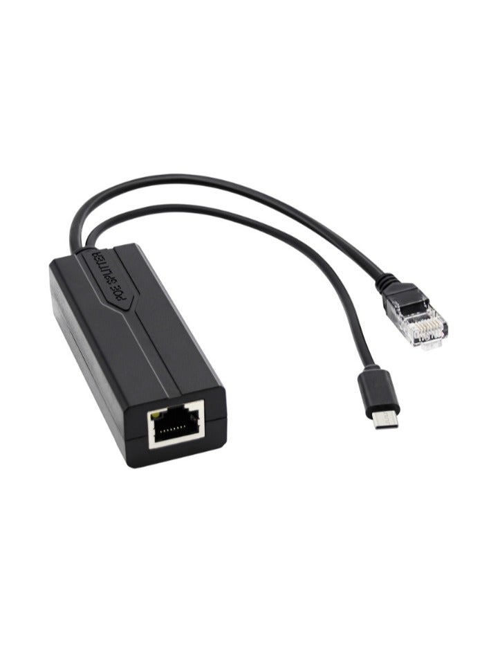 Gigabit Type C PoE Splitter 5V 3A, IEEE 802.3(AF/AT) Standard, 10/100/1000Mbps Type C Power Over Ethernet Splitter With RJ45 port And TYPEC Port