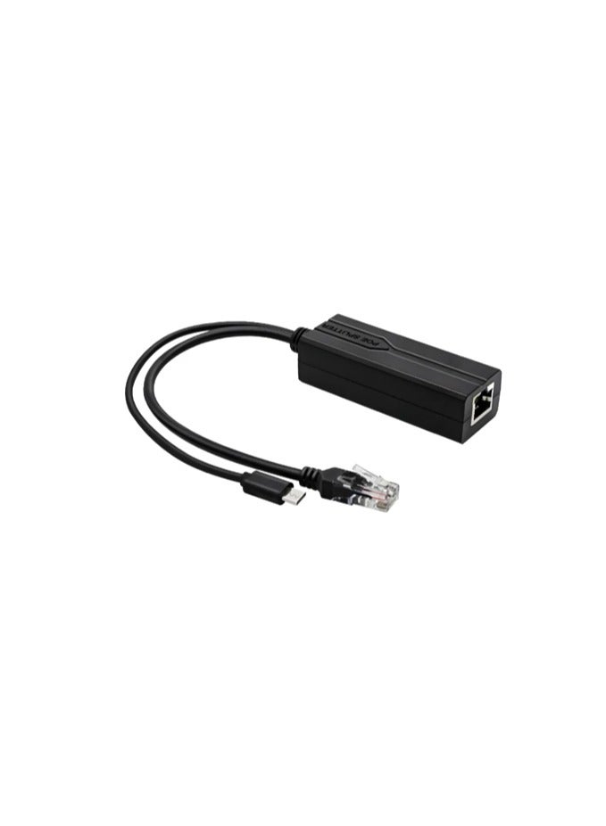 Gigabit Type C PoE Splitter 5V 3A, IEEE 802.3(AF/AT) Standard, 10/100/1000Mbps Type C Power Over Ethernet Splitter With RJ45 port And TYPEC Port