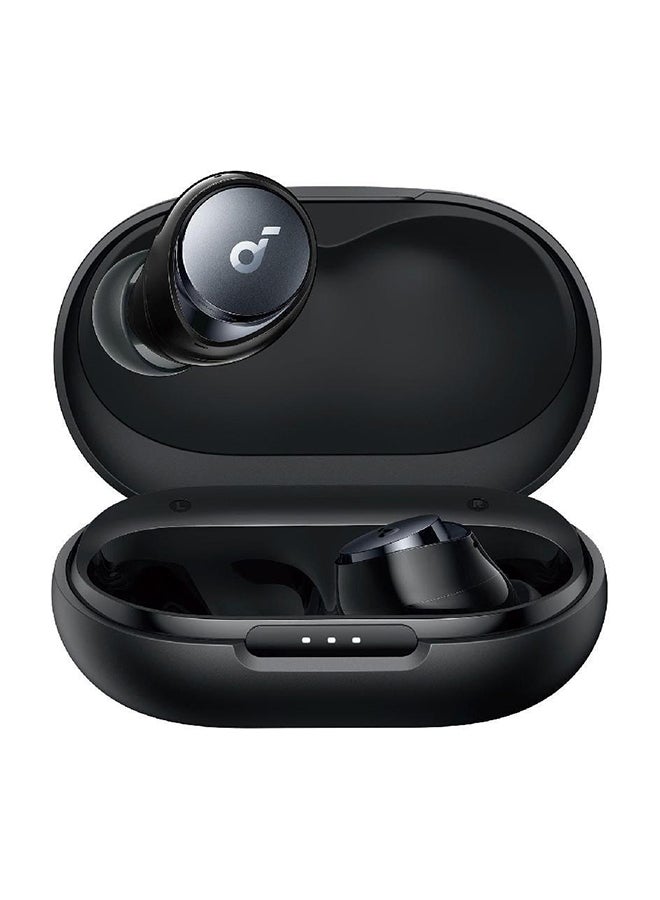 Space A40 Adaptive Active Noise Cancelling Wireless Earbuds, Reduce Noise By Up to 98%, Ultra Long 50H Playtime, 10H Single Playtime, Hi-Res Sound, Comfortable Fit, Wireless Charge Black