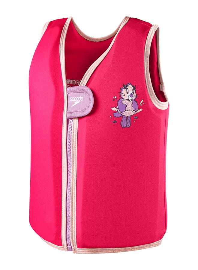 Kids' Learn to Swim Character Printed Float Vest Pink