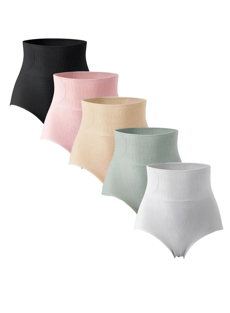 5-Pieces Women High Waist Shape Wear Panty