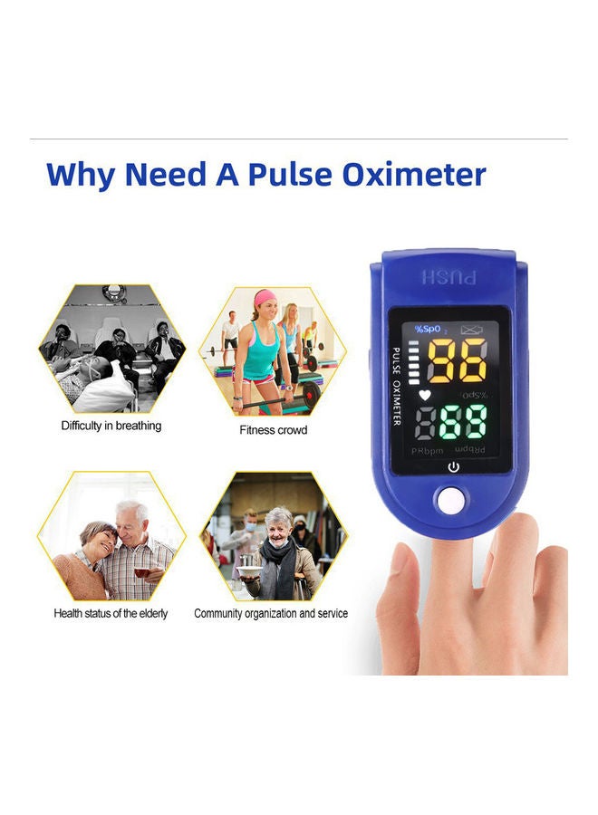 OLED Display Fingertip Pulse Oximeter