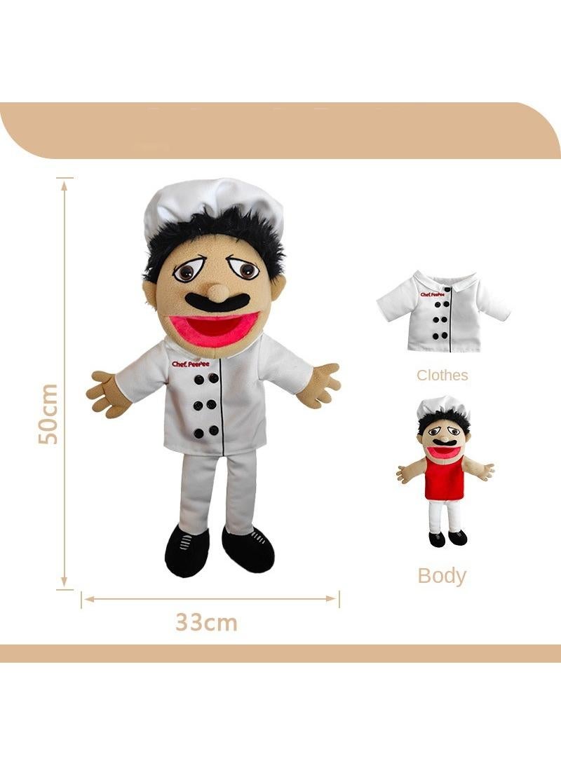 1 Pcs Jeffy Feebee Series Puppets Chef PP Plush Toy 50Cm