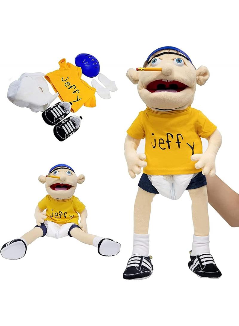 2 Pcs Jeffy And Feebee Collectors Puppet Plush Toys 60Cm