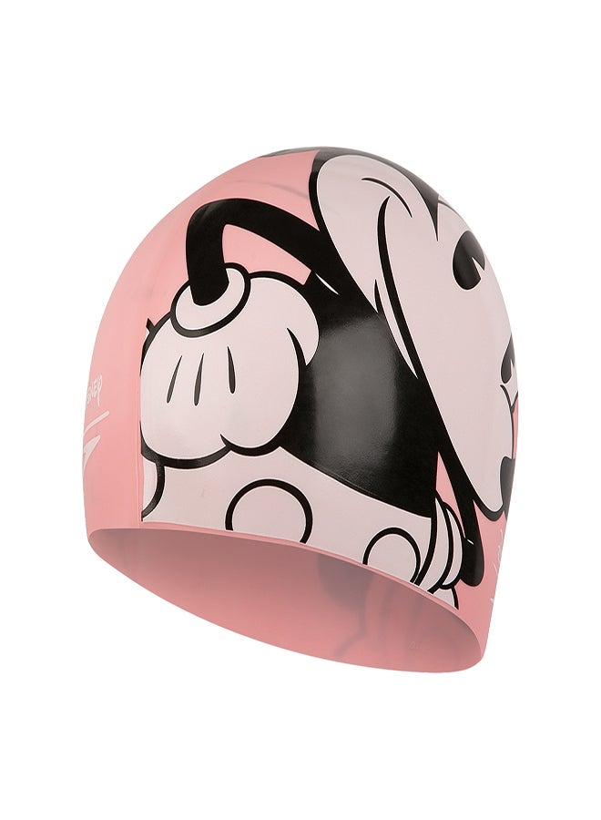 Disney Print Minnie Mouse Swimming Cap Pink