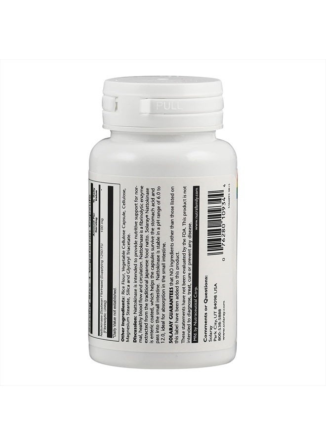 Nattokinase, Veg Cap (Btl-Plastic) 100mg | 30 Count