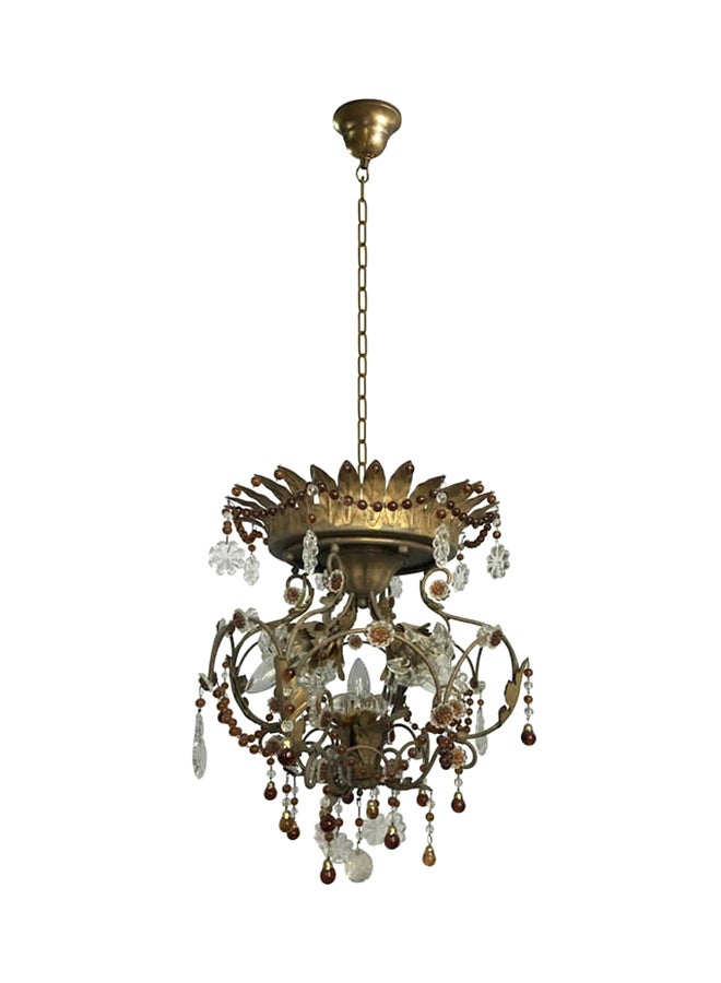 Chandelier Gold/White 50x55cm