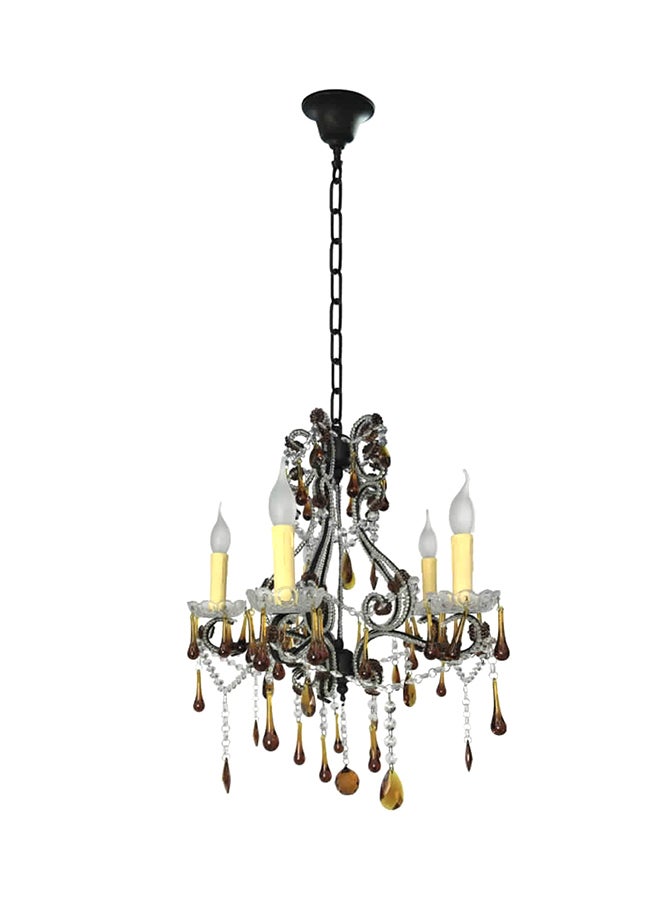 Chandelier Black/White/Brown 50x55cm