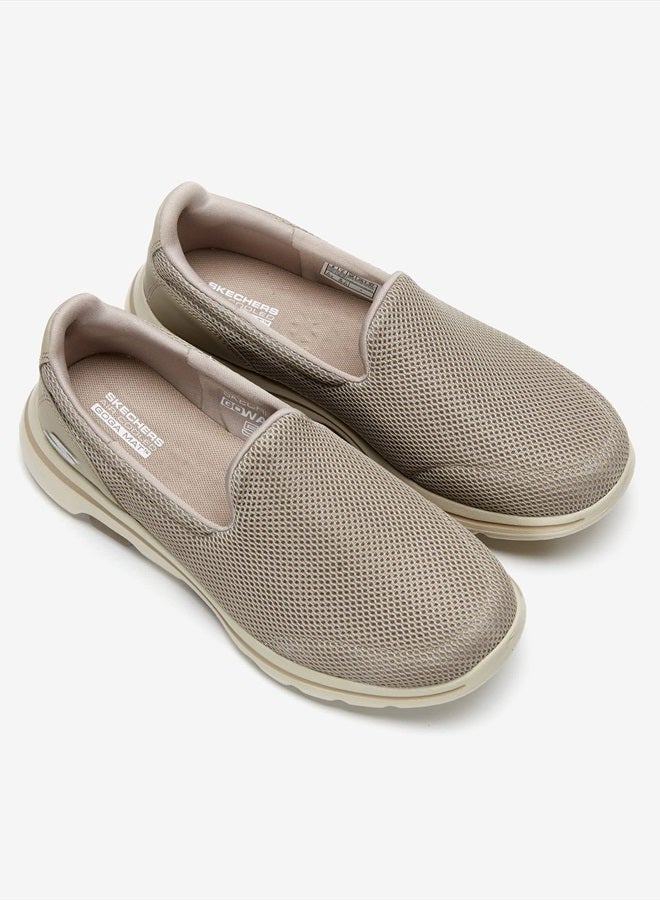 Women's Go Walk 5 Sneaker, Taupe, 9.5