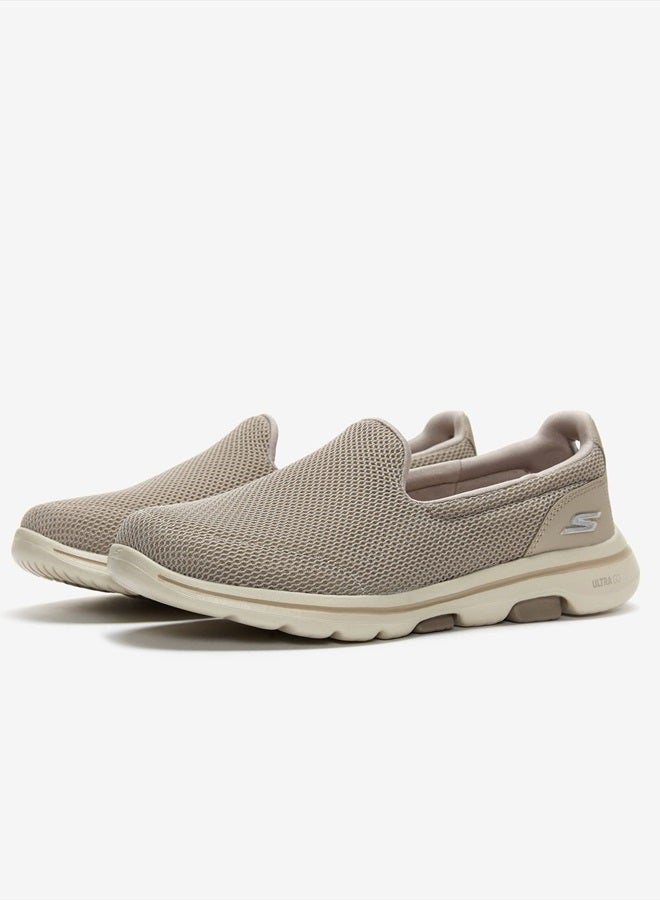 Women's Go Walk 5 Sneaker, Taupe, 9.5