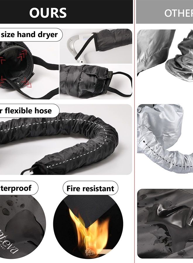 Hair Dryer Bonnet w/A Headband Integrated That Reduces Heat Around Ears & Neck - Hair Dryer Hooded Diffuser Cap for Curly, Speeds Up Drying Time, Safety Deep Conditioning At Home - Portable, Large