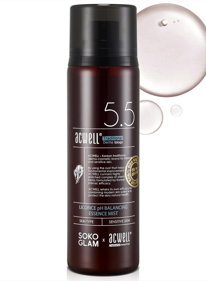 Licorice pH Balancing Essence Hydrating Face Mist 3.38 fl.oz. - Soothing and Hydrating with Licorice Water for Instant Moisturization, Facial Mist Without Nitrogen for All Skin Types