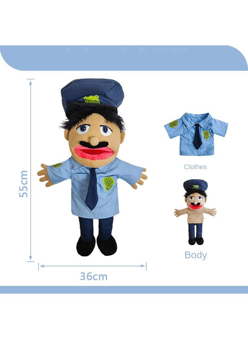 1 Pcs Jeffy Feebee Series Puppets Police Plush Toy 55Cm